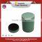 rounded rustic pu leather perfume box(WH-0543)