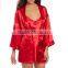 Women's Plus-Size silk Chemise with Robe