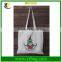 Manufacturer custom printing white canvas tote bag