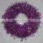 46cm Green+Red Color PET Decorative Christmas Tinsel Wreath