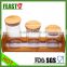 Various size glass canning jar with cork wood lid                        
                                                Quality Choice