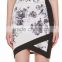 Printed Tight Mini Skirt with Envelope Hem