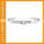 Nice Women Flower Crystal Gold Plated Cuff Bracelet Bangle Jewelry Gift PGBR-0005