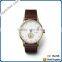 fashion style charm gold watches changeable genuine leather strap watch japan movement quartz sub dial watch small seconds watch