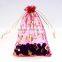 Promotion cheap small glided organic cotton drawstring bag china supplier