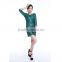 New promotion ladies fashion blue long sleeve party women dress sequin lady dress