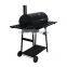 Frosted Classic Black Color Outdoor Smoker Barbecue Grill with BBQ Tables