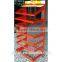 good quality 7 tier adjustable floor chips display rack from china