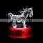 China factory chinese zodiac animal horse figurines crystal gift craft for sale