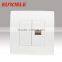 European standard 1 Gang Tel socket with PC panel