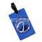 2016 cheap custom logo embossed rubber luggage tag for advertising
