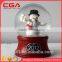 Polyresin figurine handmade christmas gifts glass water balls christmas snow globes