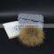 wholesale warm winter raccon fur pom hat for women
