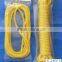 3- strand yellow polypropylene rope