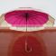 With Wood Handle Fiberglass Solid Rod Change The Color Umbrella Customized Photo