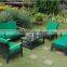 Modern Patio wicker outdoor furniture design - Patio garden sofa- Outdoor garden sofa- PE Rattan Sofa Set