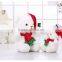Plush Christmas Stuffed Teddy Bear Ornaments Toy With Hat And Scarf,Plush Christmas Snow Bear