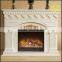 Marble mantelpiece Egypt cream-colored European large fireplace