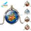 2016 Newest Design Father Christmas Pendant Necklace Time Gem Necklace For Christmas Gift