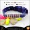 100% eco-friendly red rubber silicone free nickle lead stainless steel germanium ion silicone bracelet