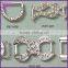 New Arrival Factory custom fashion rhinestone wedding belt buckle