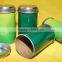 hot sale green tea packing tube with metal lid