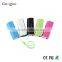 2016 consumer electronics pocket size portable power bank 2600mah