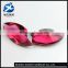 Synthetic rose red 10x20mm glass stones for jewelry , crystal glass stone, loose glass stone