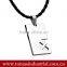 Metal Cut Out Corss Blank Dog Tags with Beads Necklace