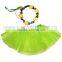 Children's Green Tutu With Wing, Cute Green Tutu Dress Wing Pettiskirt set