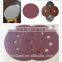 round metal disc for metal and wood polishing Sand papers 6"