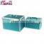 Multi Purpose Aquamarine Grid Pattern Lacquer Box Of Jewelry