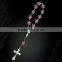 rosary,catholic decade plastic beaded rosary,plastic imitation pearl rosary necklace