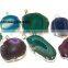 Natural agate slice gemstone pendant wholesale