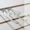 Metal chrome locking security hook for slatwall for displaying