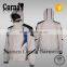 High quality breathable adjustable hood men white ski snowboard jacket