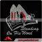 Beautiful Standing on The Bible Rhinestone High Heel Transfer Iron on