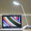 Rechargeable Dimmable Touch Sensor Clip On Desk Lamp LED Book Reading Light