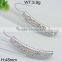 Powell wholesale sterling rhinestone long silver earring hooks