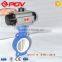 cast iron pneumatic wafer PTFE seat butterfly valve