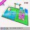 Kids mobile amusement park for sale/ customize inflatable water park/ 130x35M