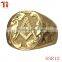OEM hot sell fashion jewelry gold masonic ring, latest gold ring designs for men, stainless steel ring