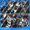 China bathroom wall tiles Black polished narrow stone, marble mosaic wall