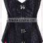 Women sexy brown tie in back steampunk corset
