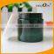 Green color 100ml PET plastic jar with white lid/custom color
