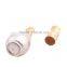 Crackle colour round shaped empty glass spray bottle with aluminum atomizer for perfume packaging