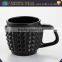 Wholesale black embossed turkish tea cups