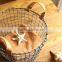 handmade steel wire fruit basket steel wire mesh storage basket metal basket with liner
