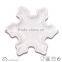 Snow shape sauce plate small plate stoneware ceramic plain white color dishes