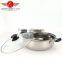 Stainless Steel asia hot pot/two flavor soup pot/chafing dish soup pot with a clapboard